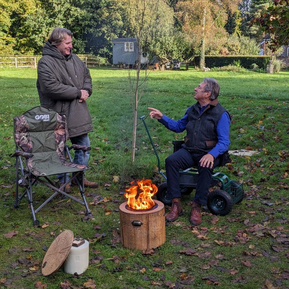 Alan Titchmarsh with our El Fuego Fire Pit