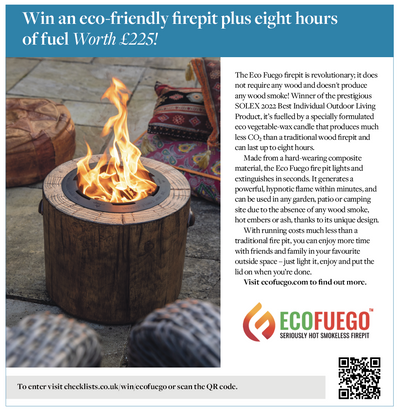 Eco Fuego Featured in The Times, Home & Garden Magazine: Enter to Win a Free Fire Pit!