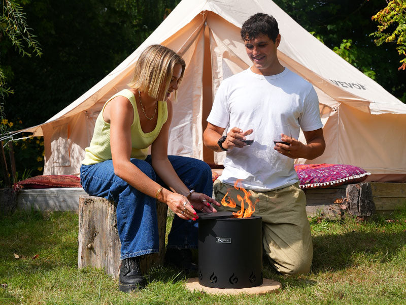El Campo Fire Pit - Black | Odourless & Portable - Eco Fuego