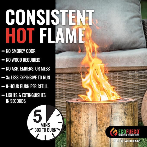 El Fuego Fire Pit - Cedar Brown Colour