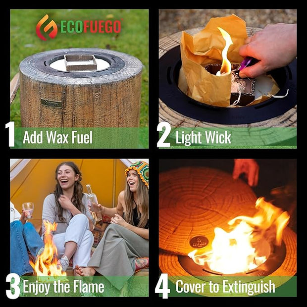 El Fuego Fire Pit - Cedar Brown Colour