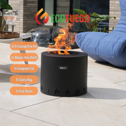 El Fuego Steel Fire Pit - Black