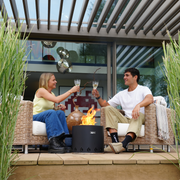 El Fuego Steel Fire Pit - Black