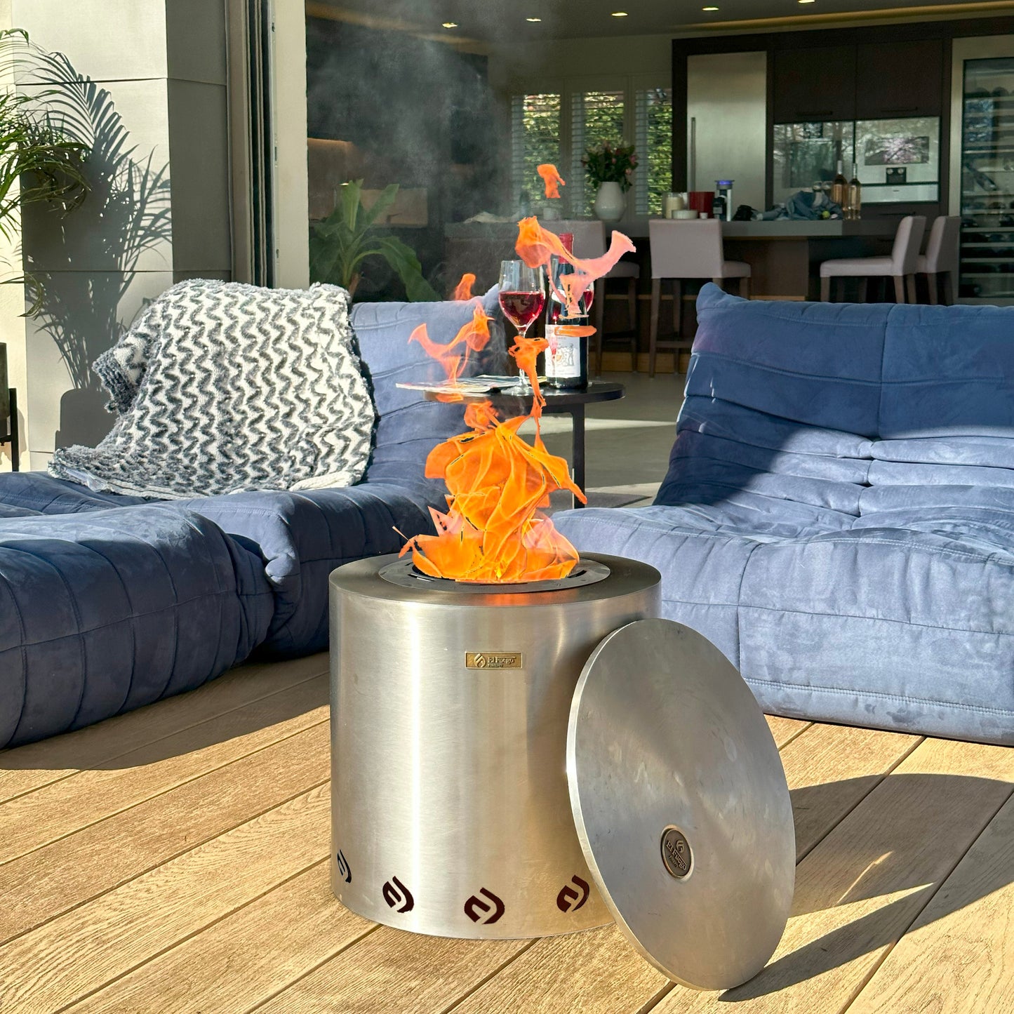 El Grande Fire Pit - Stainless Steel