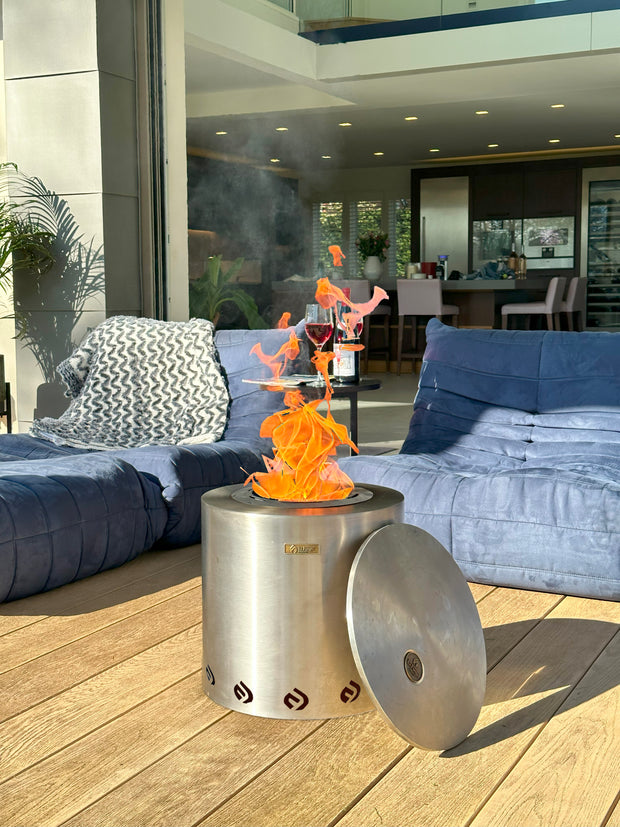 El Grande Fire Pit - Silver