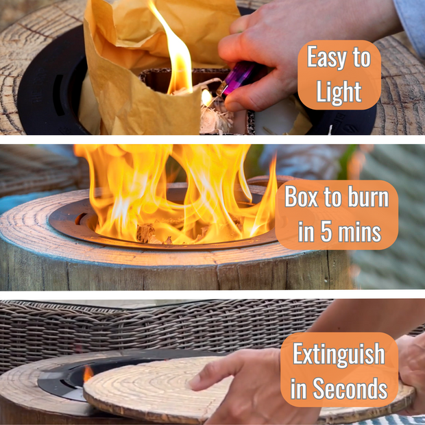 Fire Pit Easy to Light and Extinguish