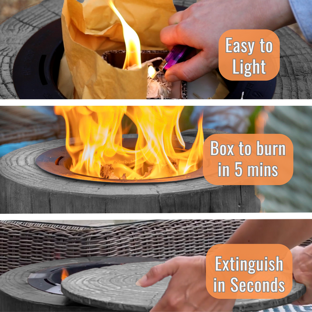 Fire Pit Easy to Light and Extinguish