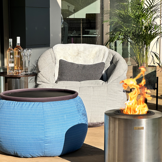 El Grande Fire Pit - Silver