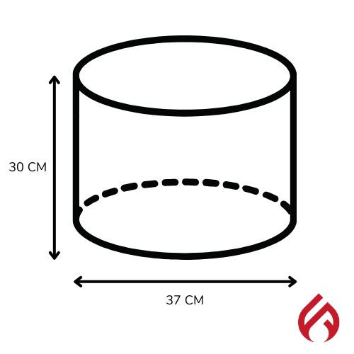 Size and Dimensions of our smokeless Fire Pit Uk